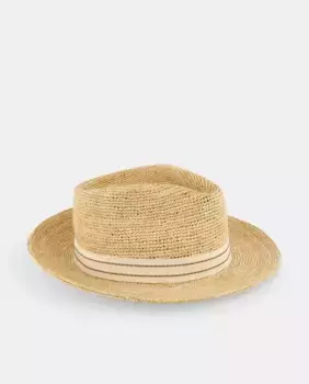 Мужская шапка из рафии Emidio Tucci, бежевый