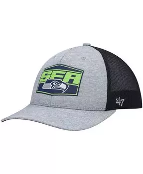 Мужская шапка мотиватора Seattle Seahawks темно-серого цвета и темно-синего цвета '47 Brand