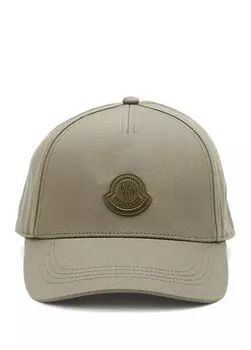 Мужская шапка с логотипом Moncler, хаки