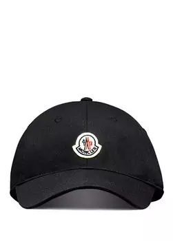 Мужская шапка с логотипом Moncler, синий