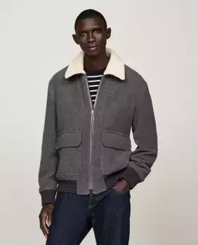 Мужская шерстяная куртка Tommy Hilfiger, серый