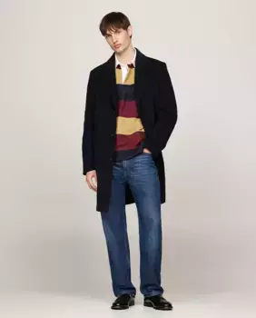 Мужская шерстяная куртка Tommy Hilfiger, темно-синий