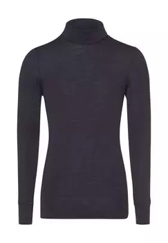 Мужская шерстяная шелковая водолазка с длинным рукавом HANRO, антрацит