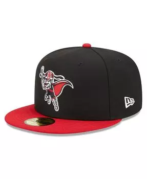 Мужская шляпа черного и красного цвета Birmingham Barons Marvel x Minor League 59FIFTY New Era