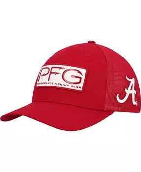 Мужская шляпа Crimson Alabama Crimson Tide PFG Hooks Flex Hat Columbia