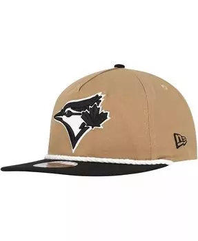 Мужская шляпа цвета хаки/черный Toronto Blue Jays Golfer Snapback New Era, коричневый