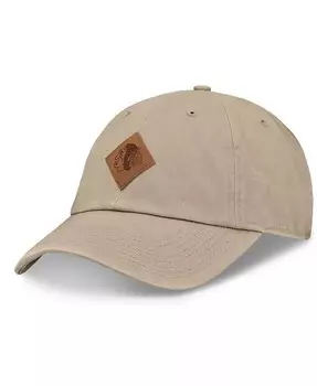 Мужская шляпа цвета хаки Chicago Blackhawks Elements с кожаной нашивкой и ремешком на спине Fanatics, бежевый