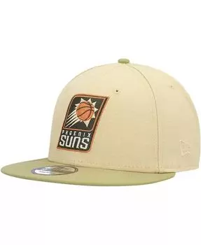 Мужская шляпа цвета хаки, коричневого цвета Phoenix Suns Green Collection 9FIFTY Snapback Hat New Era, коричневый