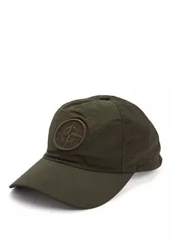 Мужская шляпа цвета хаки с логотипом Stone Island