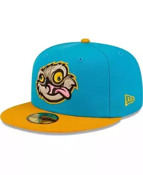 Мужская шляпа цвета морской волны, оранжевая Locos de Lansing Copa De La Diversion 59FIFTY New Era, синий