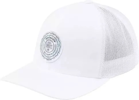 Мужская шляпа для гольфа TravisMathew The Patch с цветочным принтом, белый
