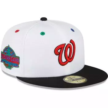 Мужская шляпа New Era белого/черного цвета Washington Nationals 2018 MLB All-Star Primary Eye 59FIFTY.