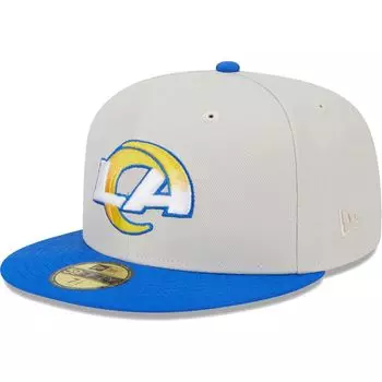 Мужская шляпа New Era цвета хаки/Royal Los Angeles Rams Super Bowl Champions 59FIFTY.
