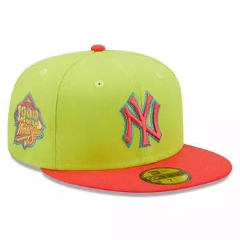 Мужская шляпа New Era Green/Red New York Yankees Cyber Highlighter 59FIFTY