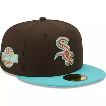 Мужская шляпа New Era коричнево-мятная Chicago White Sox Walnut Mint 59FIFTY