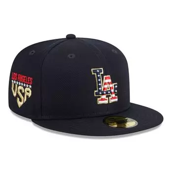 Мужская шляпа New Era Navy Los Angeles Dodgers, четвертое июля 59FIFTY, 2023 г.
