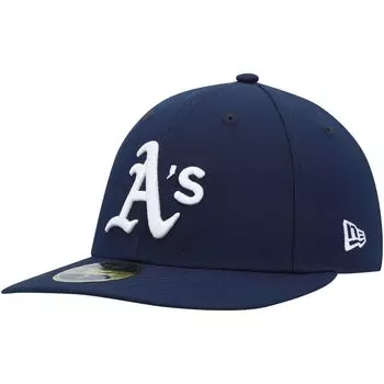Мужская шляпа New Era Navy Oakland Athletics Oceanside Low Profile 59FIFTY