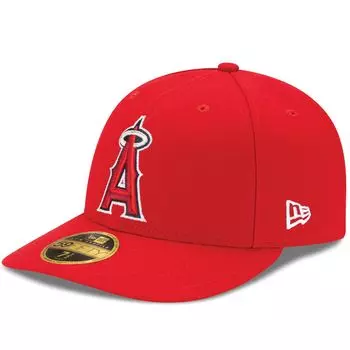 Мужская шляпа New Era Red Los Angeles Angels Alt Authentic Collection с низким профилем для поля 59FIFTY.