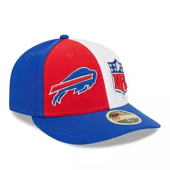 Мужская шляпа New Era Red/Royal Buffalo Bills 2023 Sideline Low Profile 59FIFTY.