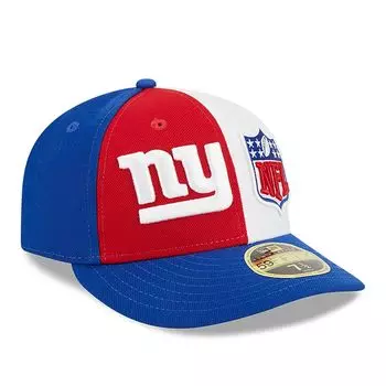 Мужская шляпа New Era Red/Royal New York Giants 2023 Sideline Low Profile 59FIFTY