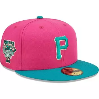 Мужская шляпа New Era розового/зеленого цвета Pittsburgh Pirates Cooperstown Collection 2006 MLB All-Star Game Passion Forest 59FIFTY.