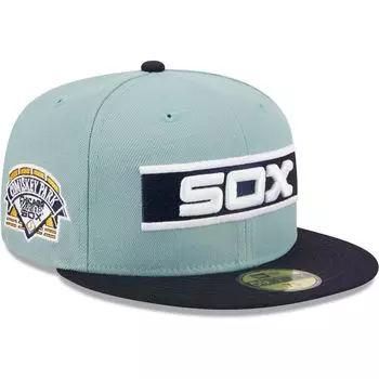 Мужская шляпа New Era светло-синяя/темно-синяя Chicago White Sox Beach Kiss 59FIFTY