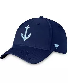 Мужская шляпа с гибким логотипом Deep Sea темно-синего цвета Seattle Kraken Secondary Fanatics