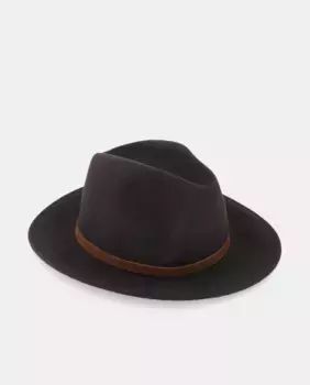 Мужская шляпа со средними полями Emidio Tucci, темно-коричневый