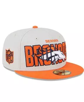 Мужская шляпа Stone, Orange Denver Broncos на драфте НФЛ 2023 года 59FIFTY. New Era