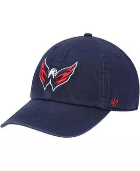 Мужская шляпа темно-синего цвета с логотипом Washington Capitals '47, франшиза, приталенная шляпа '47 Brand