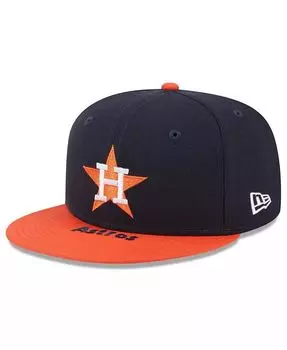 Мужская шляпа темно-синего/оранжевого цвета Houston Astros On Deck 59FIFTY New Era, синий