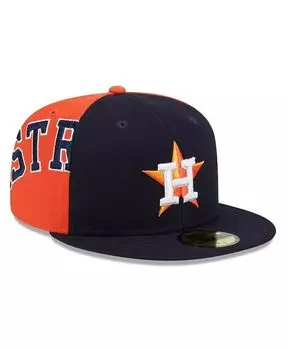 Мужская шляпа темно-синего/оранжевого цвета Houston Astros Gameday Sideswipe 59FIFTY New Era, синий