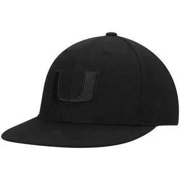Мужская шляпа Top of the World Miami Hurricanes Black On Black