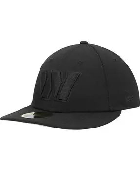 Мужская шляпа Washington Commanders Black On Black II Low Profile 59Fifty New Era