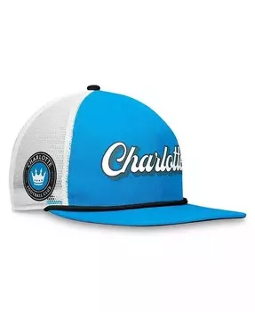 Мужская сине-белая кепка Charlotte FC True Classic Golf Snapback Fanatics, синий