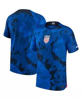 Мужская синяя аутентичная пустая майка usmnt 2022/23 away vapor match Nike, синий