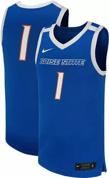 Мужская синяя баскетбольная майка Nike Boise State Broncos #1
