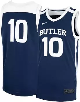 Мужская синяя баскетбольная майка Nike Butler Bulldogs #10