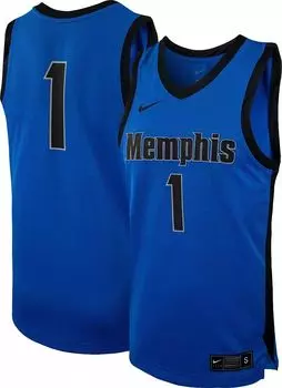 Мужская синяя баскетбольная майка Nike Memphis Tigers #1 Replica
