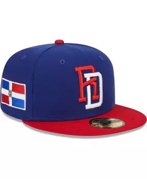 Мужская синяя бейсболка Доминиканской Республики 2023 World Baseball Classic 59FIFTY приталенная кепка New Era