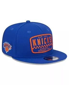 Мужская синяя бейсболка New York Knicks 2024 NBA All-Star Game Rally Drive Finish Line с нашивкой 9FIFTY Snapback Hat New Era, синий