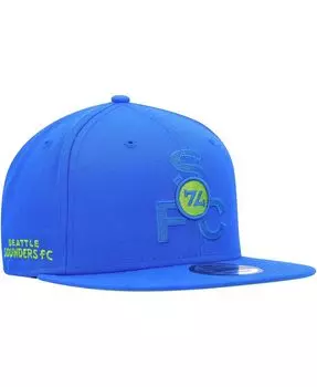 Мужская синяя бейсболка Seattle Sounders FC Kick Off 9FIFTY Snapback New Era