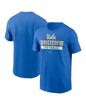 Мужская синяя футбольная футболка UCLA Bruins Jordan, синий