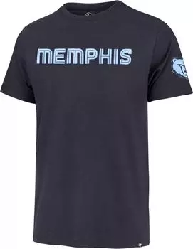 Мужская синяя футболка бренда '47 Memphis Grizzlies Fieldhouse