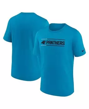 Мужская синяя футболка Carolina Panthers Exceed Performance Nike, синий