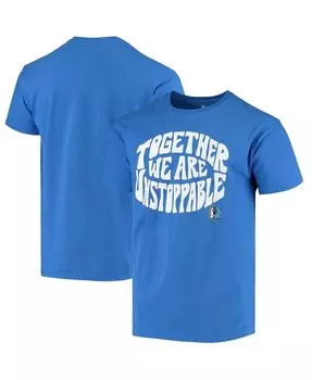 Мужская синяя футболка dallas mavericks positive message enzyme wash Junk Food, синий