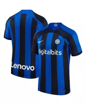 Мужская синяя футболка inter milan 2022/23 home breathe stadium, копия джерси Nike, синий
