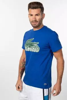 Мужская синяя футболка Lacoste, синий