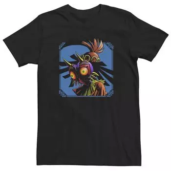 Мужская синяя футболка Legend of Zelda Skull Kid Peers Down Licensed Character