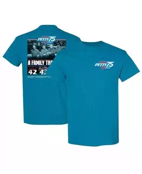 Мужская синяя футболка NASCAR 75 Years of Racing Petty Family Tradition Checkered Flag Sports, синий